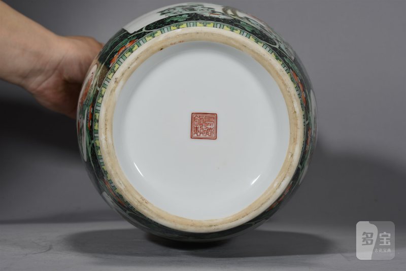 近现代 古彩花鸟赏瓶 - 图6